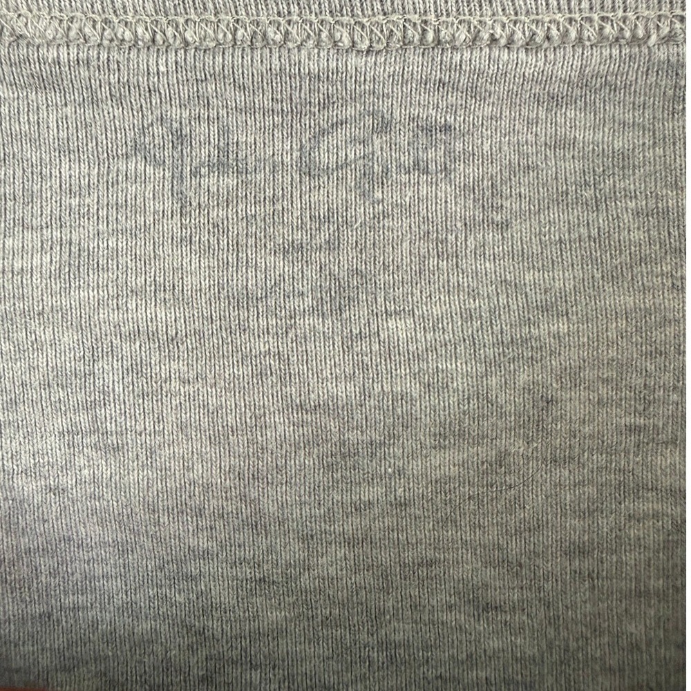 John Galt Brandy Melville Grey Heathered Baby Tee Short Sleeve Crop Top One Size - Picture 3 of 3